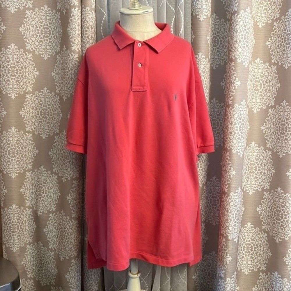 Men’s Ralph Lauren Polo Shirt | Coral | 100% Cotton | Size XL